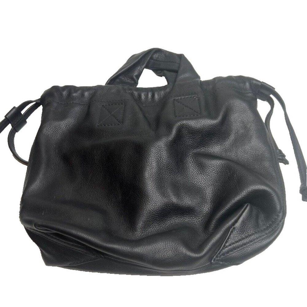 Madewell Black Pebbled Leather Drawstring Crossbody Bag - Picture 3 of 7